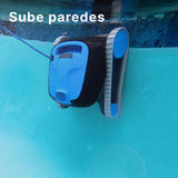 Robot limpiafondos automático para Piscinas enterradas y Desmontables de 10m