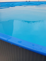 Piscina de Pared de Acero, 350 x 120 cm, Color Antracita&nbsp;