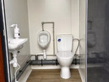 Contenedor Sanitario Tipo Pabellón con Triple Cabina