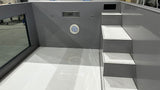 Piscina de polipropileno de 6,5 mx 2,5 m con ventana de 4 m