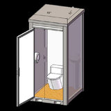 Baño portátil con lavabo